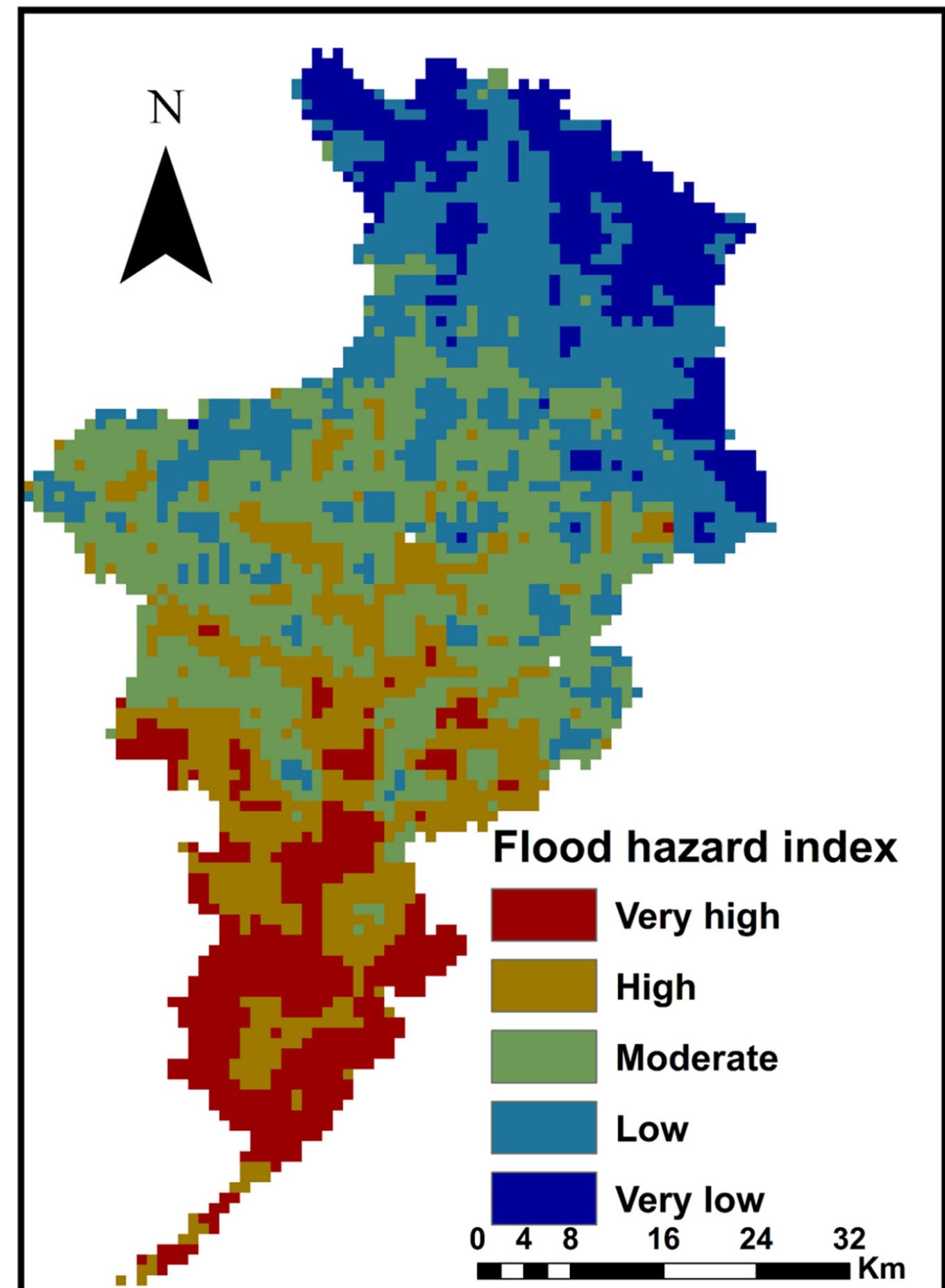 Flooding hazard map of the watershed - Figure 007 