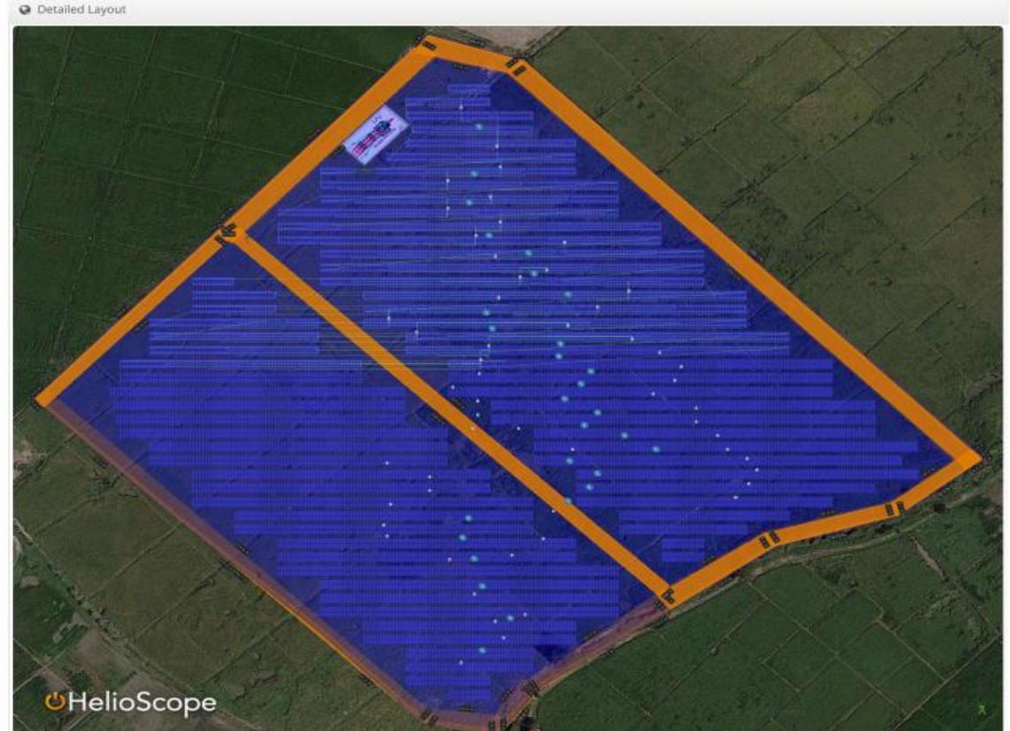 2.6 detailed layout showing the wire schedule, inverters,