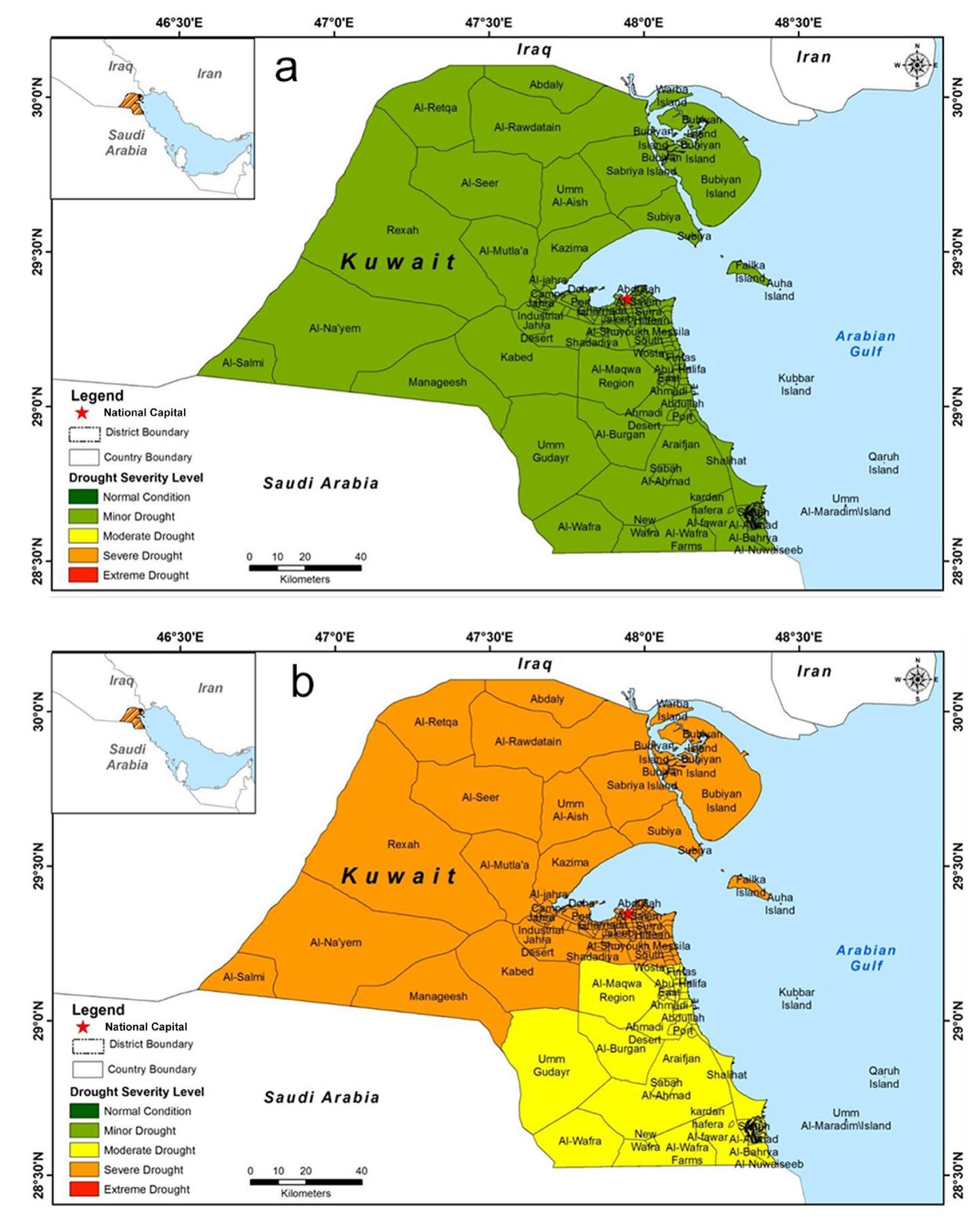 Kuwait Climate Graph Map Figure 9 - from Hazard Assessment and Hazard Mapping for