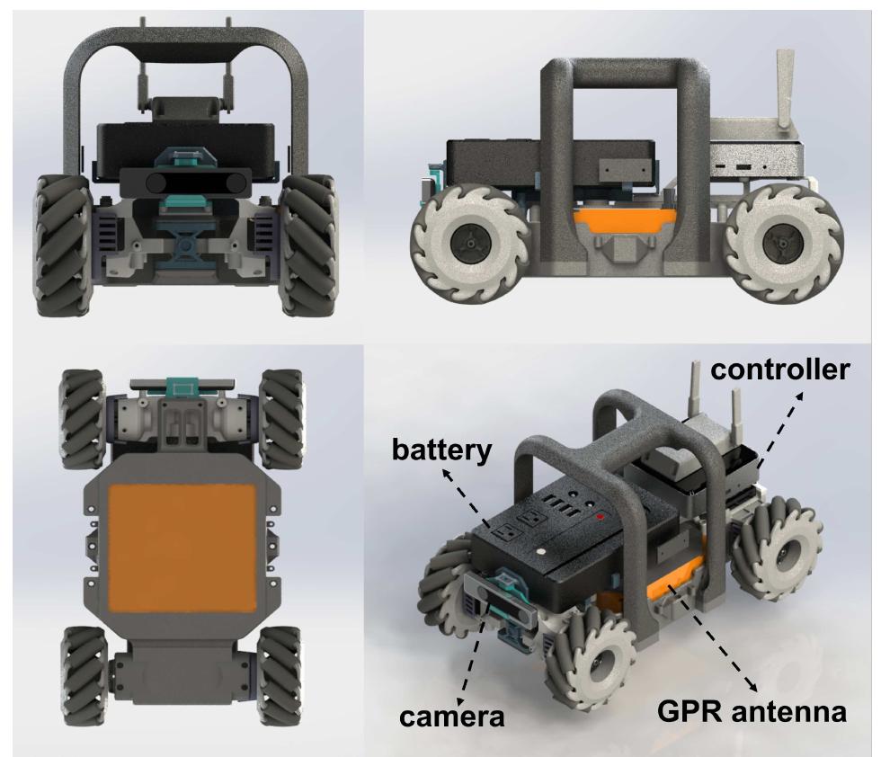 Ig. 3. structural schematic diagram of our gpr cart. where r
