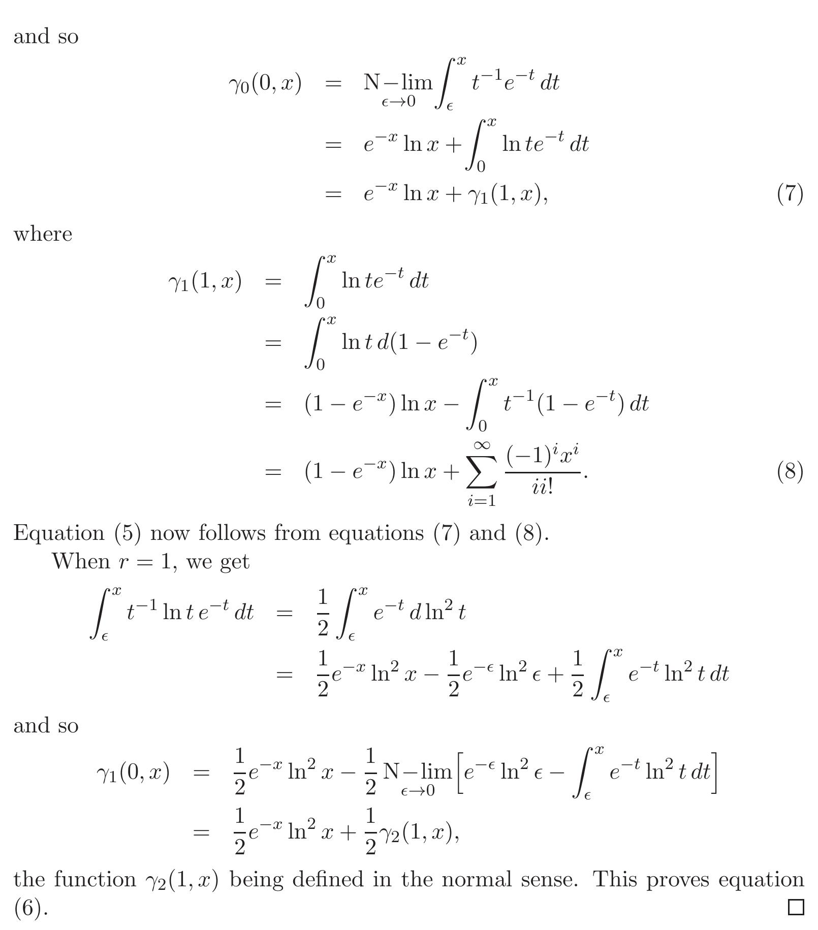 (PDF) On the Incomplete Gamma Function