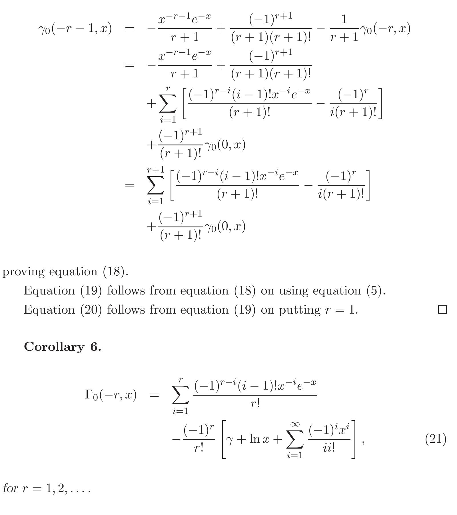 (PDF) On the Incomplete Gamma Function