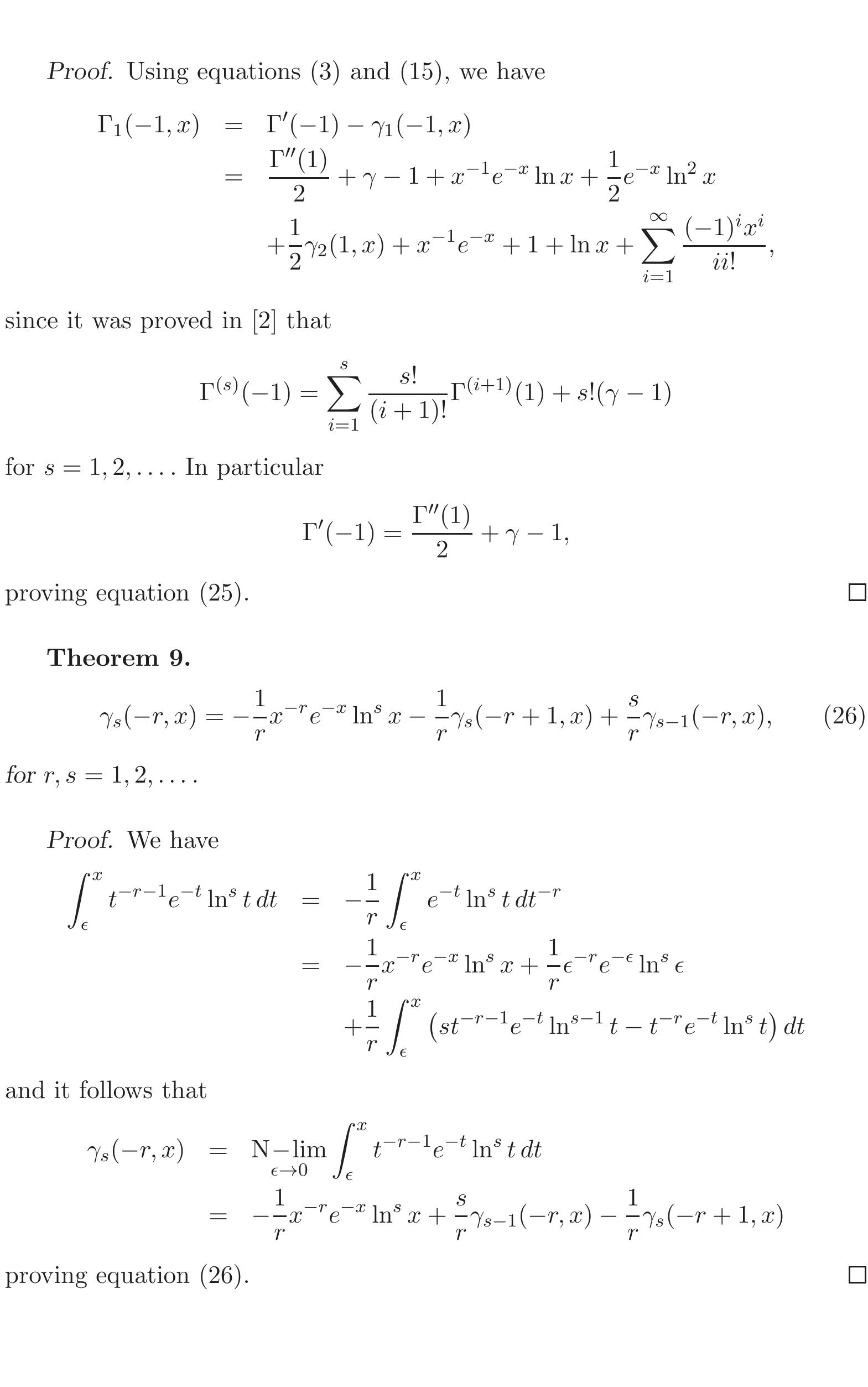 (PDF) On the Incomplete Gamma Function