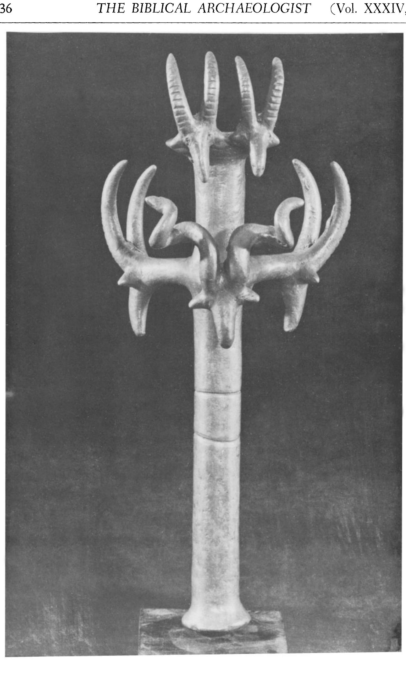 Fig. 22. A “wand” or “standard” from the hoard of Nahal Mishmar. 