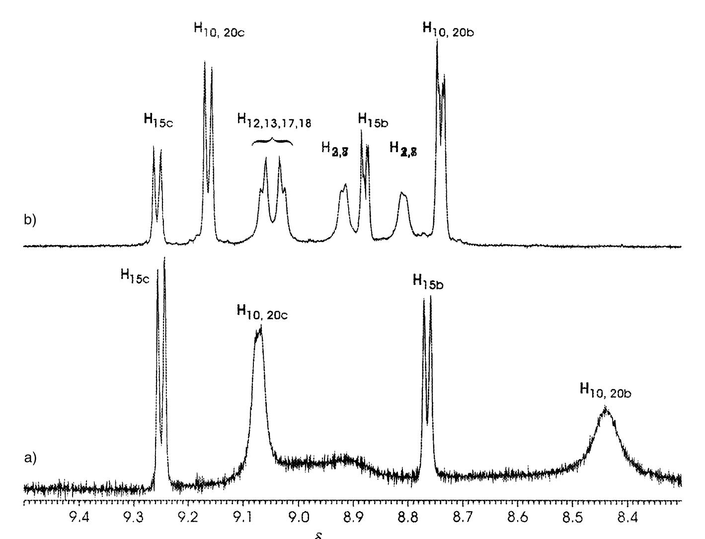 Aromatic region of the 'h nmr spectrum of receptor 8