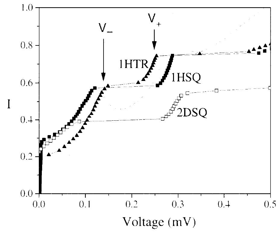 Schematic top view of a six-cell triangular array with the