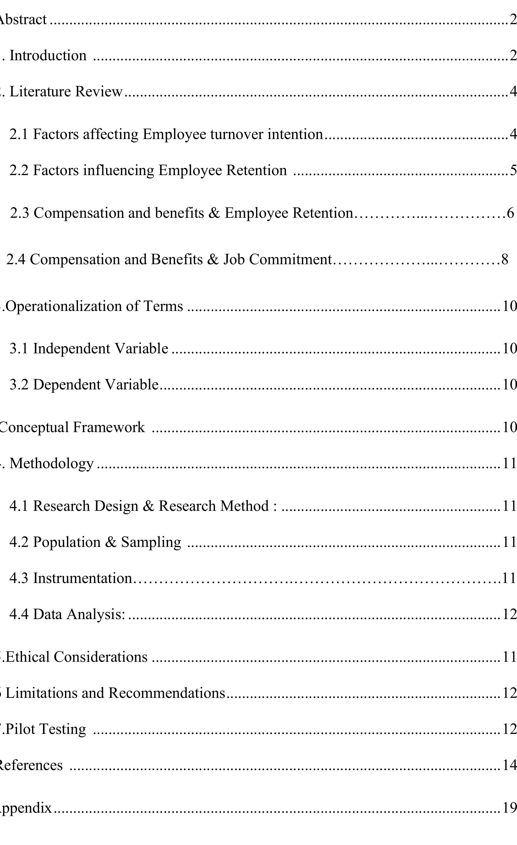 (PDF) Impact of Compensation and Benefits on Employee Retention & Job ...