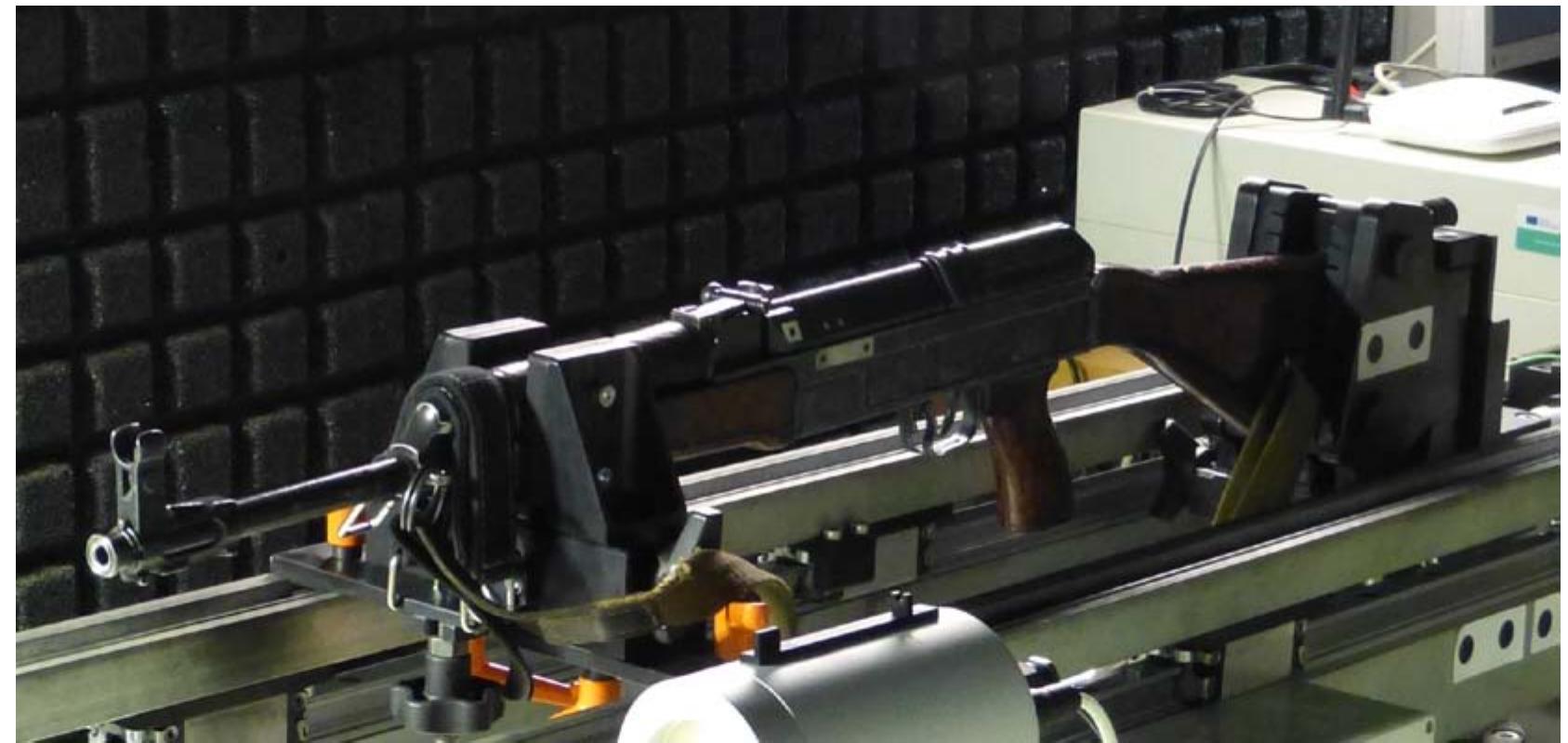 Data for the real firearm force diagram were obtained by the