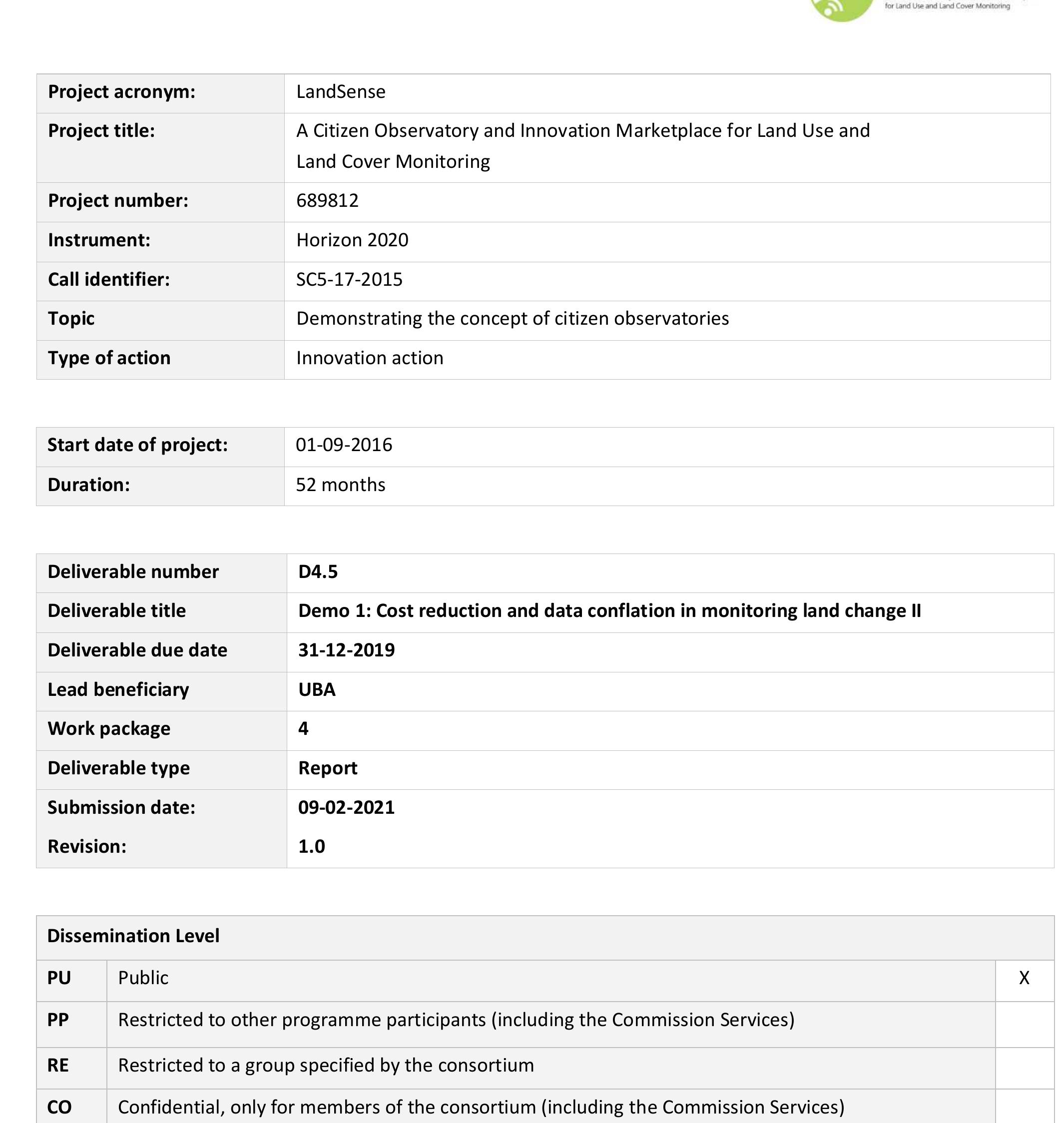 (PDF) Cost reduction and data conflation in monitoring land change II