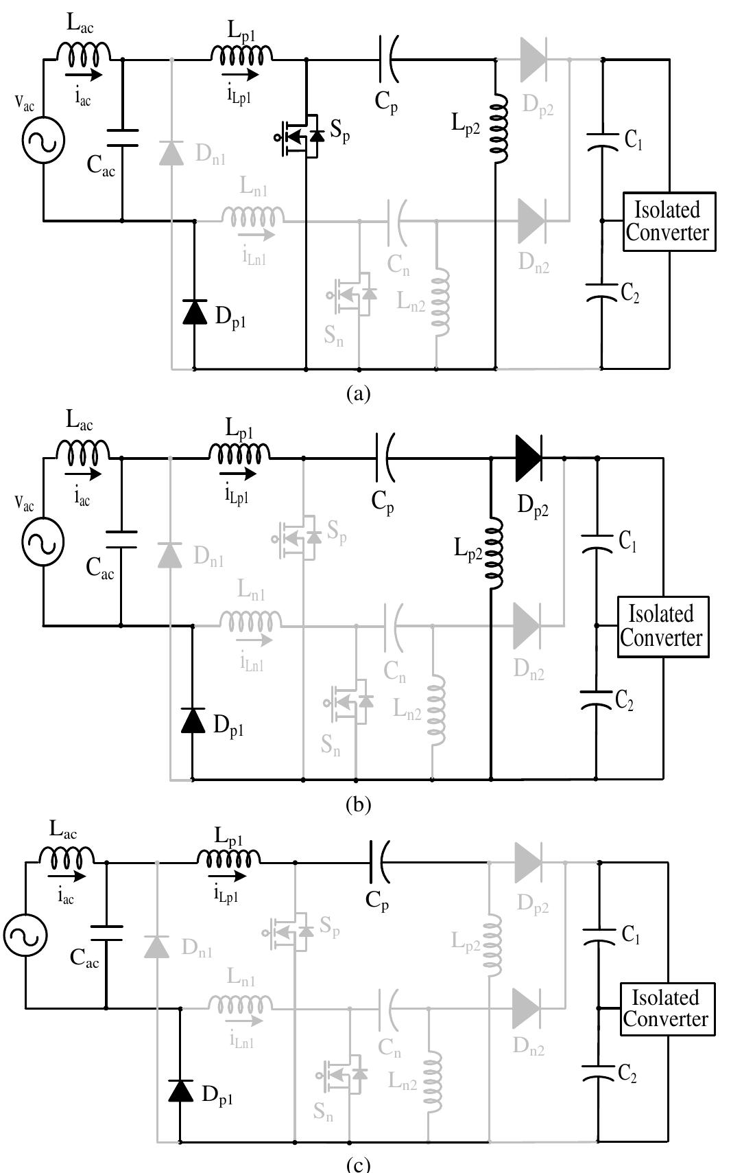 (a) comparison of pf of the conventional power supply and