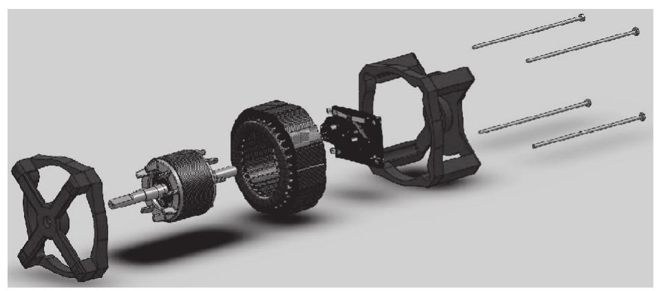 Solidworks Simple Motor Exploded view of the solidworks® single phase induction