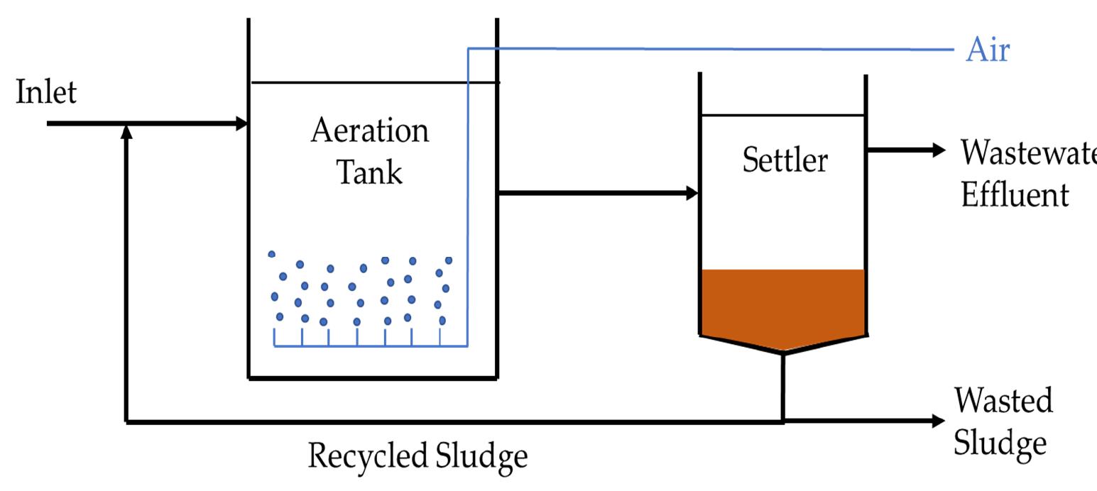 Schematic of the activated sludge system.