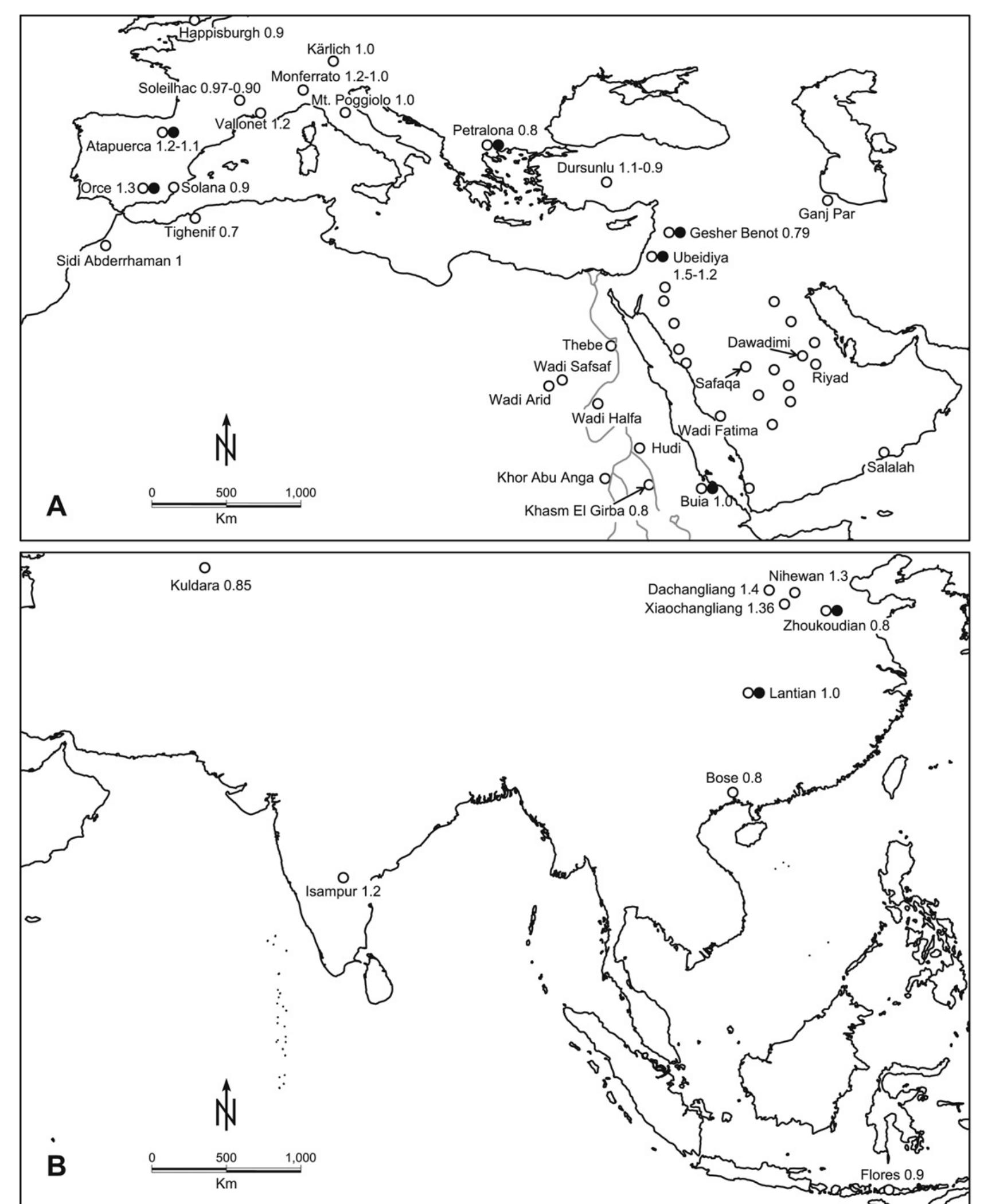 (PDF) Early to Middle Pleistocene Homo dispersals from Africa to ...