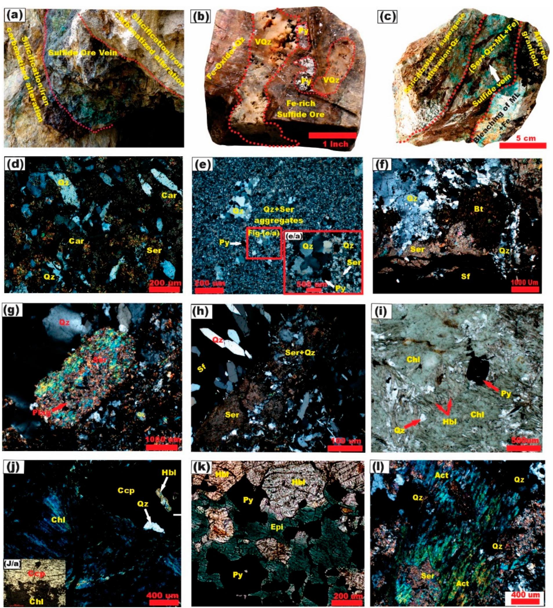 Sericitization Figure 2 - from Mineralogy, Fluid Inclusions, and Isotopic