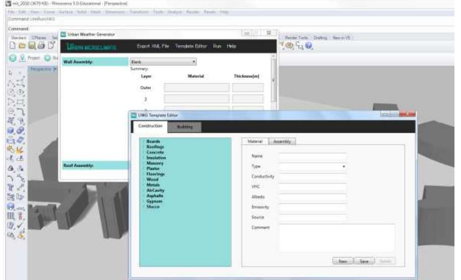 Weighted Sum Gui Uwg’s gui is invoked inside rhino by typing “umirunuwg”