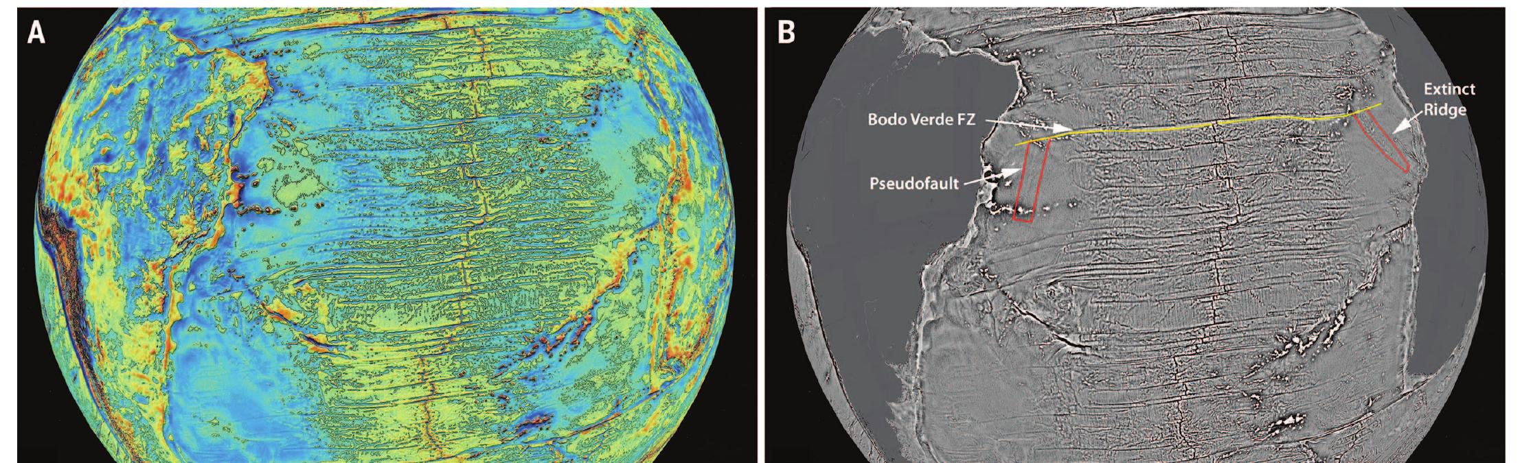 Featureless Map Figure 1 - from Marine geophysics. New global marine gravity