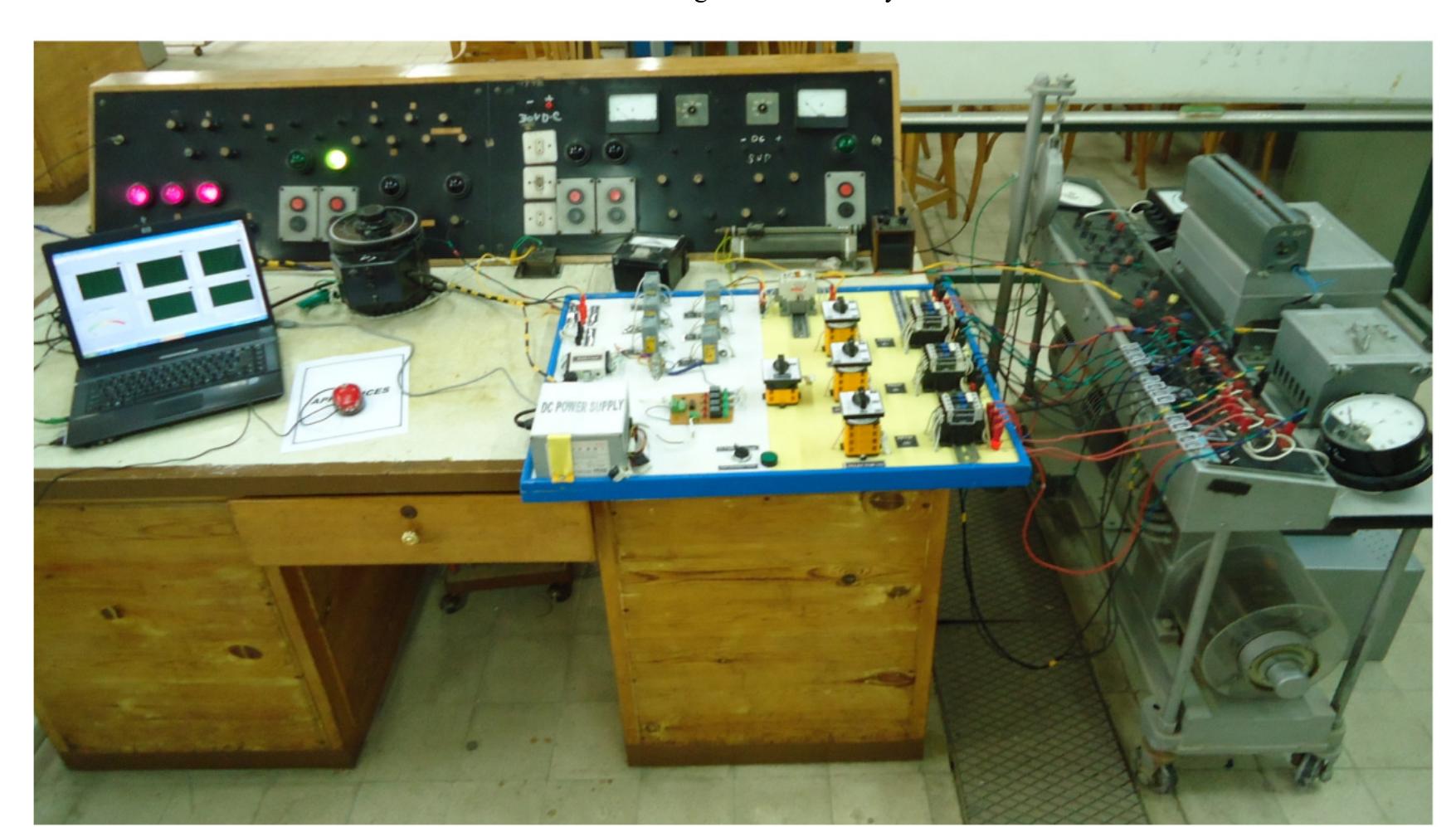 Lab Test System A. schematic diagram of lab test system b. a photo of the