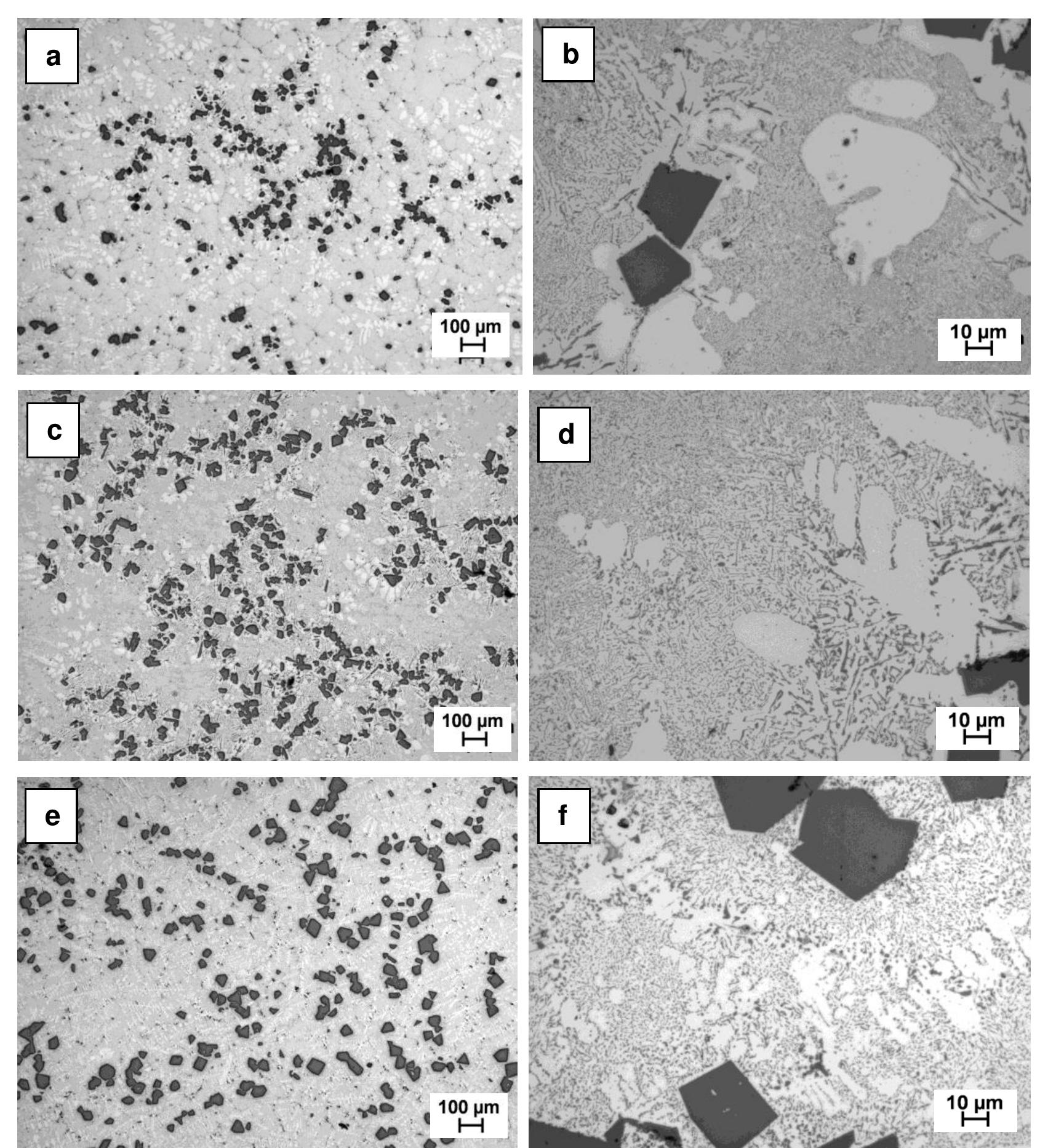66 shows the morphologies of primary and eutectic si of the