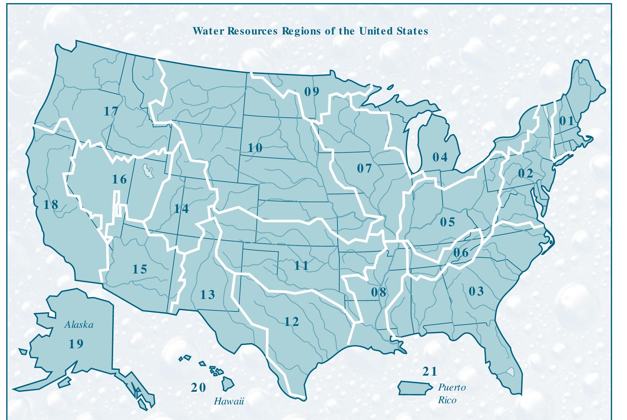 Water resources regions of the united states (source u.s.