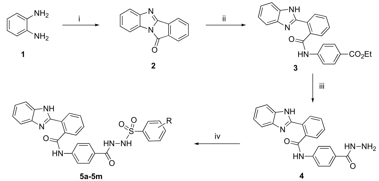 (2). synthesis of benzimidazole derivatives (sa-5m). scheme