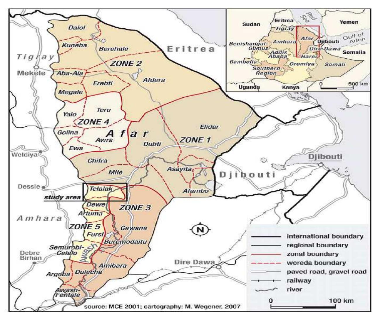 Figure 1 - from Afar National Regional State Climate Change