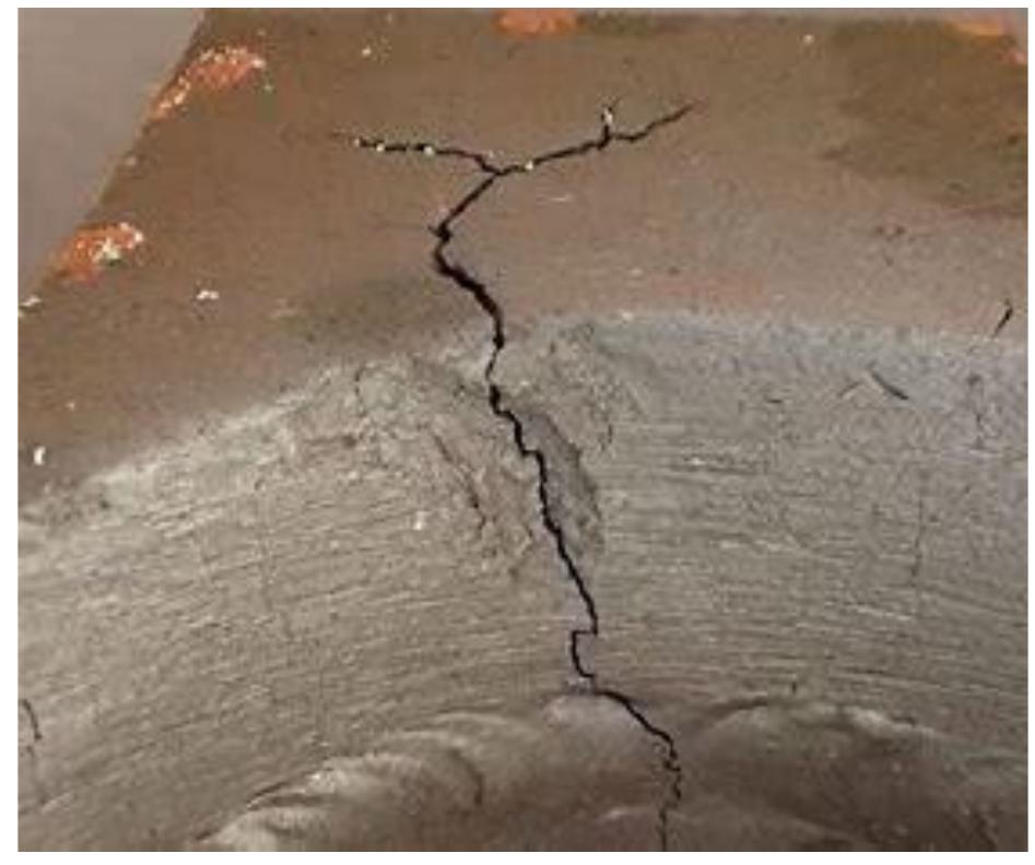 Condition of metal due to intergranular corrosion [9]