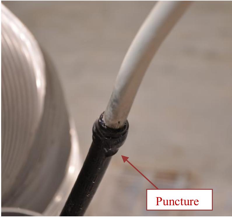 12 breakdown of cable for fourth set up with pipe