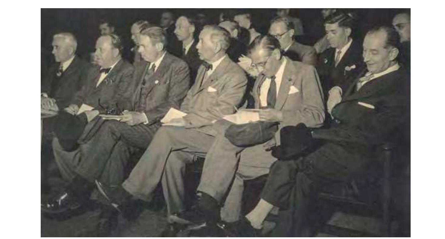 Audience at the CISPP congress in Spain in spring 1954 (Archiv der Rémisch- Germanischen Kommission des Deutschen Archaologischen Institutes, Nachlass Bersu). 
