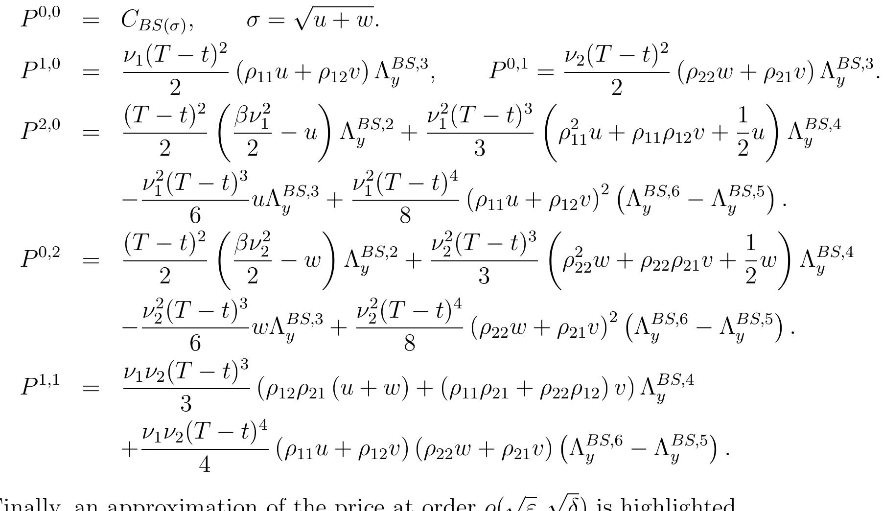 .3.3 Approximation of the lognormal implied volatility  From a price development, a development of the lognormal implied volatility can be 