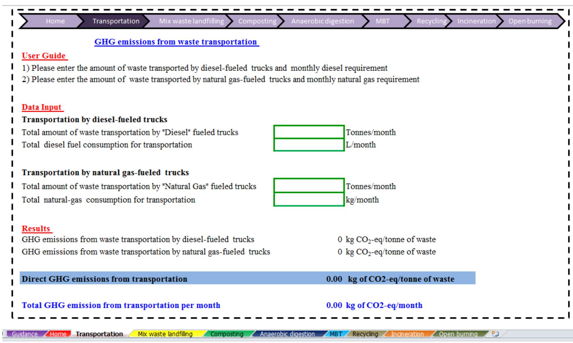 (PDF) Estimation Tool for Greenhouse Gas ( GHG ) Emissions from ...