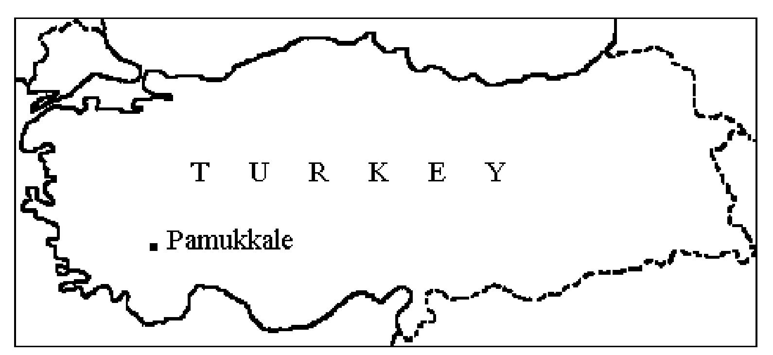 FIGURE 1 - Location of Pamukkale 