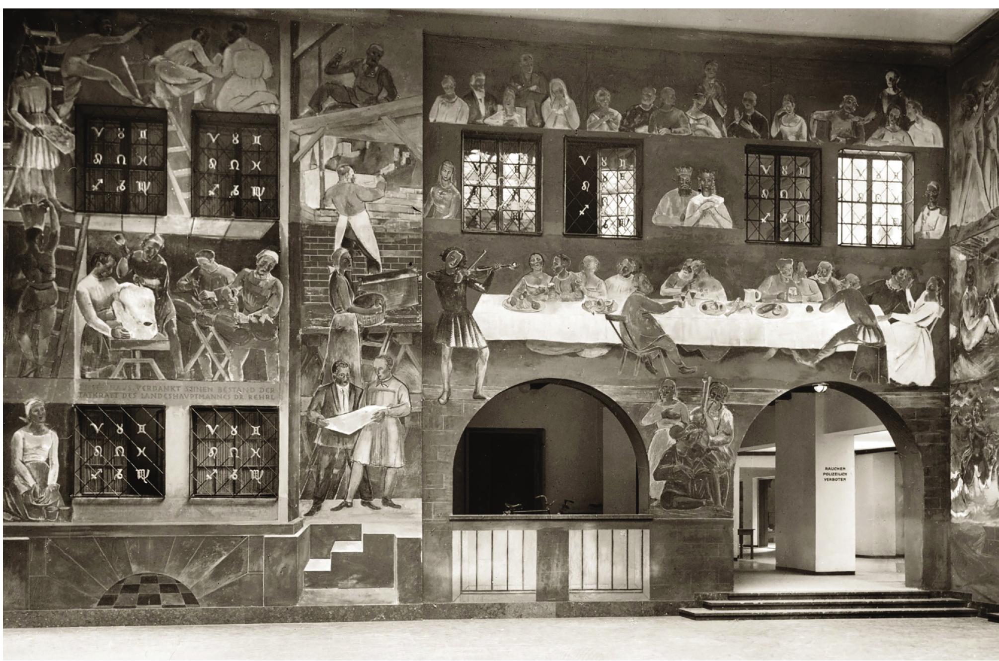 experienced by Count Franz Xaver Morstin in coming to terms with the new political order:  2 Anton Faistauer, mural from the foyer of the Salzburg Festspiel Theatre, 1926. Photo: Bergland Verlag/ Archiv Lars Kroiss Salzburg. 