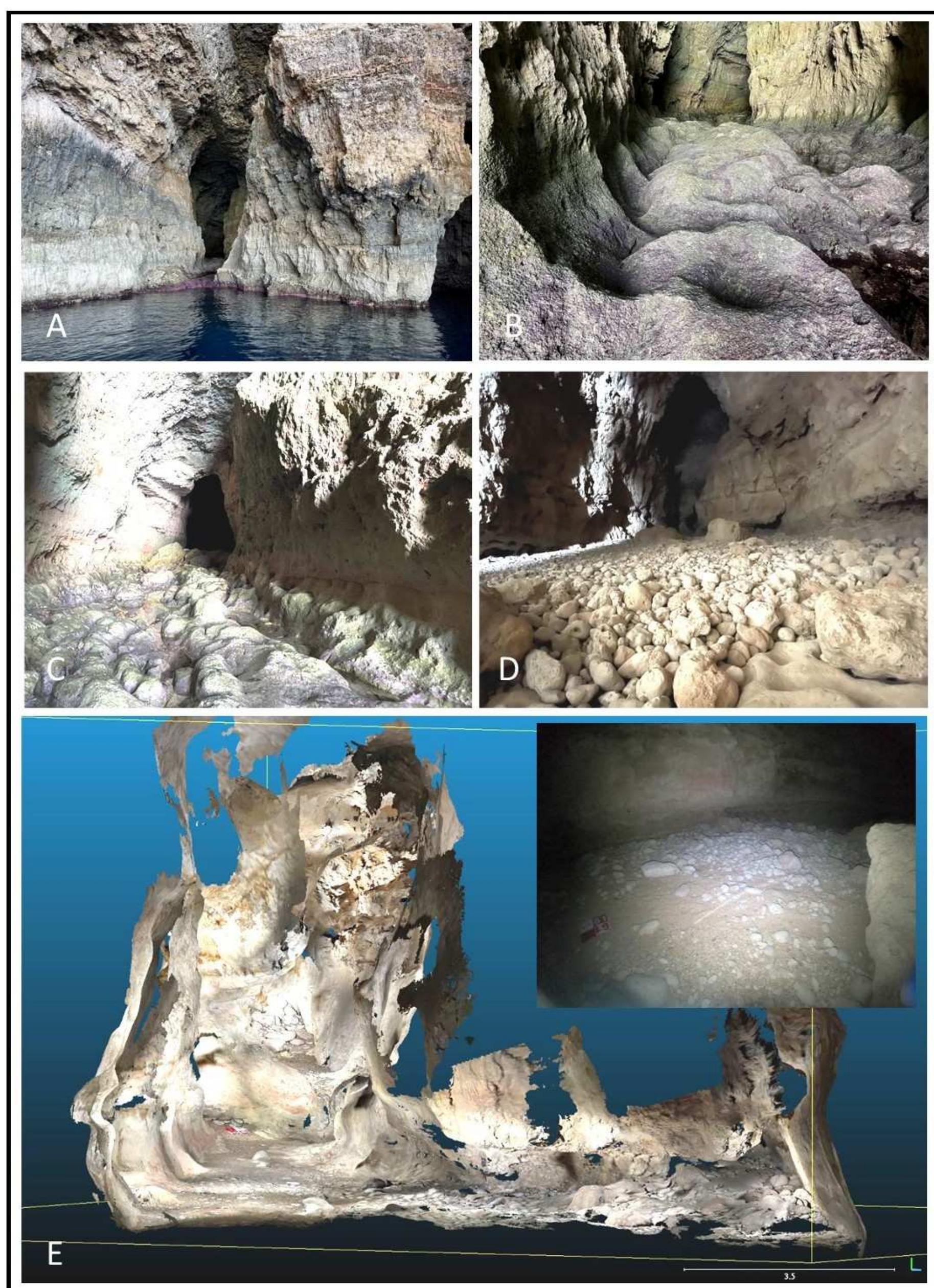 Sub Rounded Rocks Location Figure 8 - from Sea Caves and Other Landforms of the Coastal