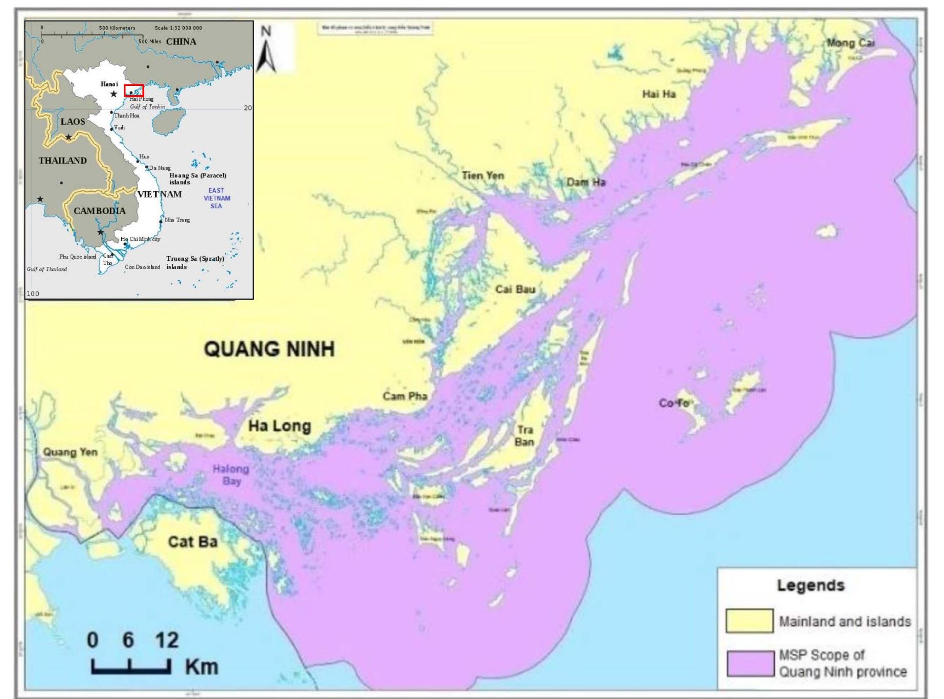 Msp Coverage The msp map of the mong cai - do son area at a 1:250,000