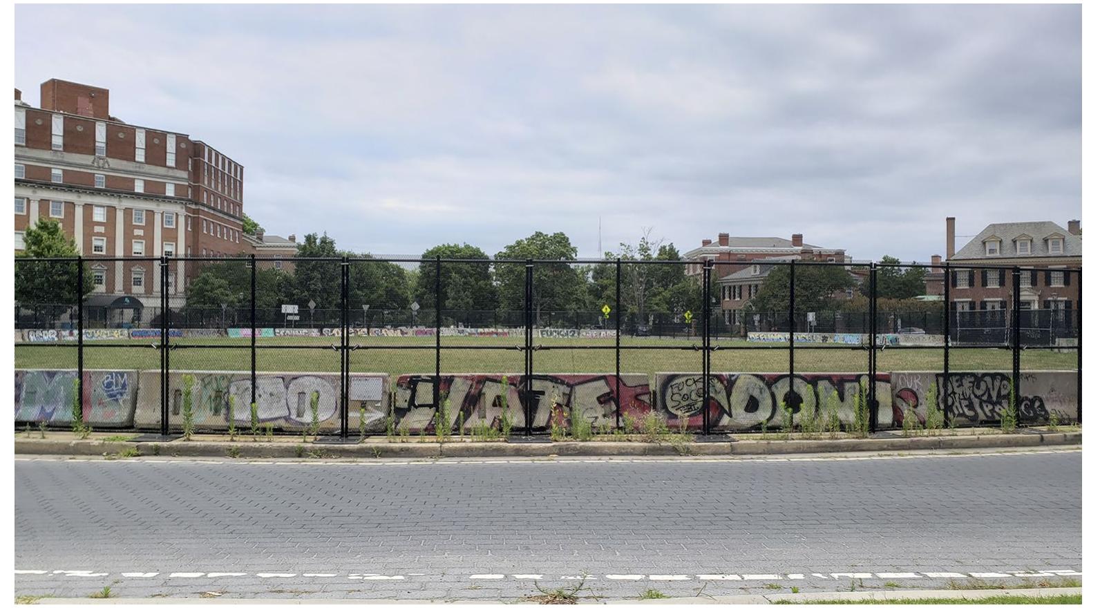 FIG 2. Former site of Robert E. Lee monument, Richmond, VA. Photo by Donovan Schaefer, June 2022. 
