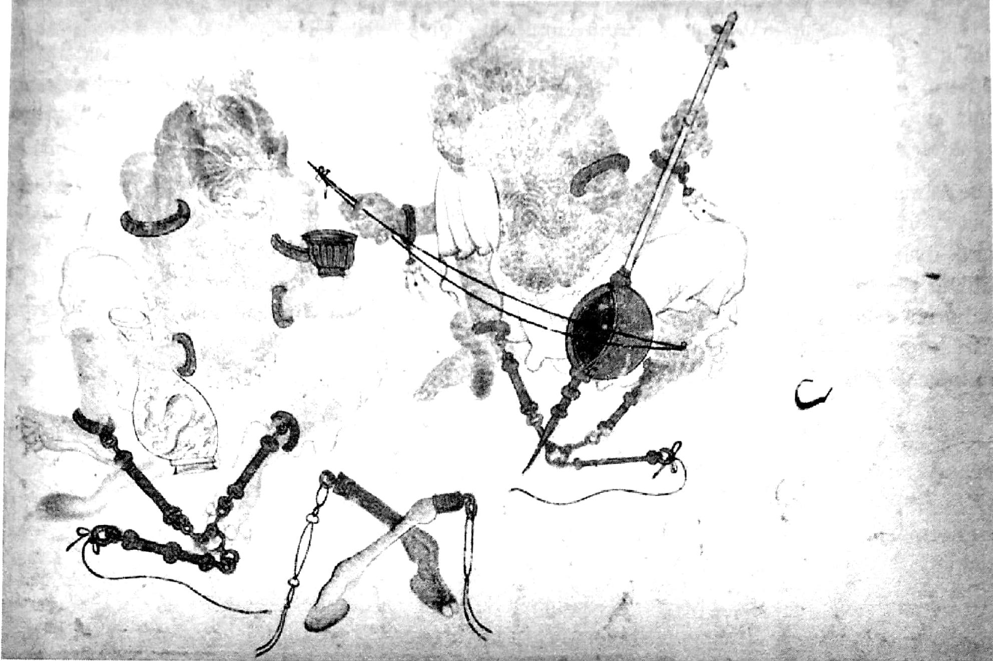 Resim 3: icki fgen, Calg: Calan Cinler, XV. yiizyil, 14.6 x 22.1 cm, Freer Gallery of Art, Smithsonian Institution, Washington, D.C., no.37.25 