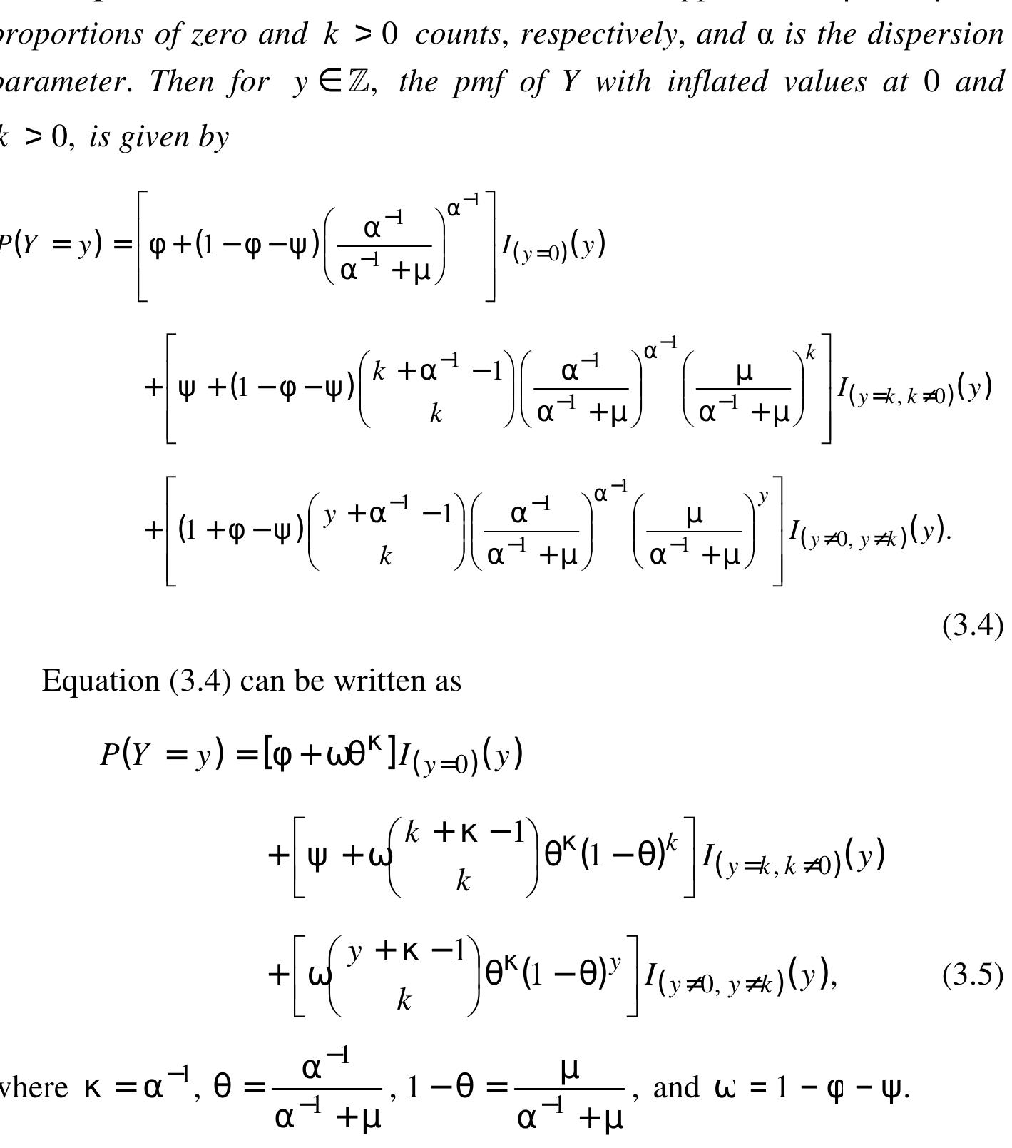 (PDF) ON THE ZERO AND k-INFLATED NEGATIVE BINOMIAL DISTRIBUTION WITH ...