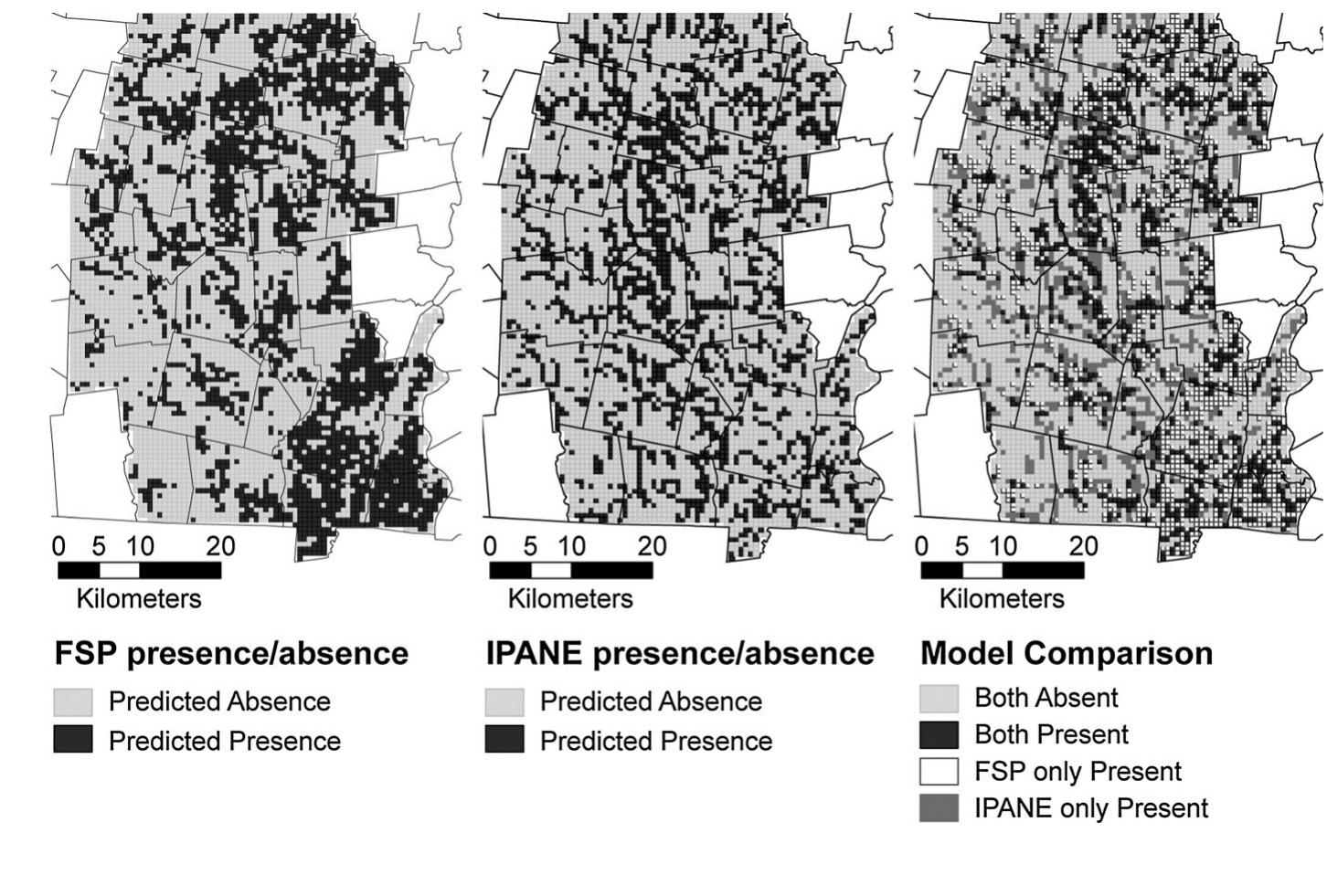 patches promoted invasion. Similarly, invasive plant richness in the northeast US has previously been correlated with land area of wildland-urban (i.e. residential) interface (Gavier-Pizarro et al. 2010). Given that the target invasive species were once ornamentals planted in residential areas and/or as hedges, the importance of open and residential lands suggests that propagule pressure is a primary driver of invasion (Von Holle and Simberloff 2005) within a forested landscape context.  In contrast, IPANE data are contributed by citizen scientists and likely represent a landscape context of populated areas, public lands and more accessible locations. Invasive plant presence and richness based on IPANE data is primarily related to proximity and length of roads and streams (Tables 5 and 6). Roads create both disturbance, which facilitates invasion (Christen and Matlack 2009) as well as corridors for distribution of propagules (Von der Lippe and Ko- warik 2007) and have been correlated with invasive species presence in many studies (see for examples Vila and Ibafiez 2011). For the target species, which all produce fruit and are primarily animal dispersed, road corridors with powerlines serving as bird perches are the most likely mechanism of propagule pressure (versus via car traffic; Von der Lippe and Kowarik  2007).   In contrast, IPANE data are contributed by citizen 