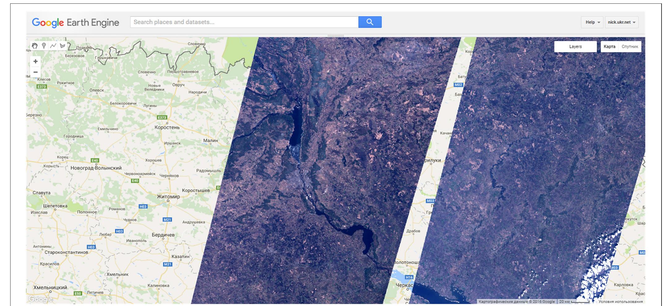 Figure 3 - Exploring Google Earth Engine Platform for Big