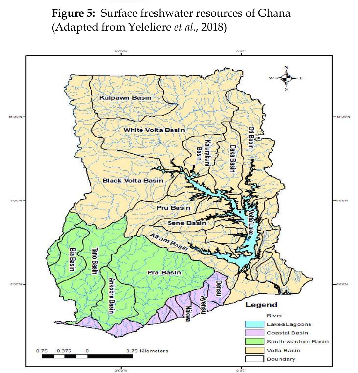 Ghana Rivers Map Figure 11 - from Life below Water: Developments and
