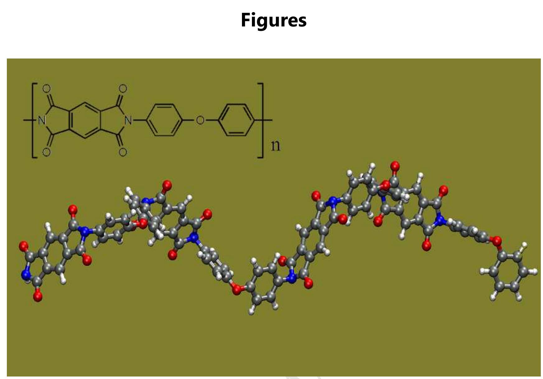 Snapshot of a single-chain model of polyimide with 4