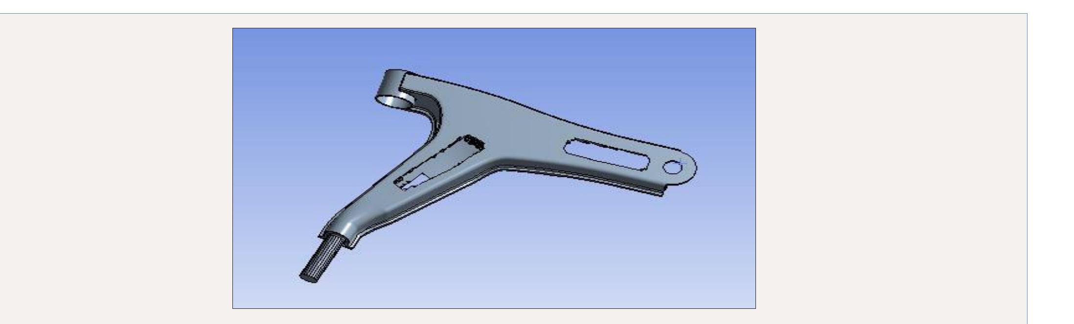 Optistruct Lower Control Arm Figure 3 - from Analysis and Optimization of Lower Control
