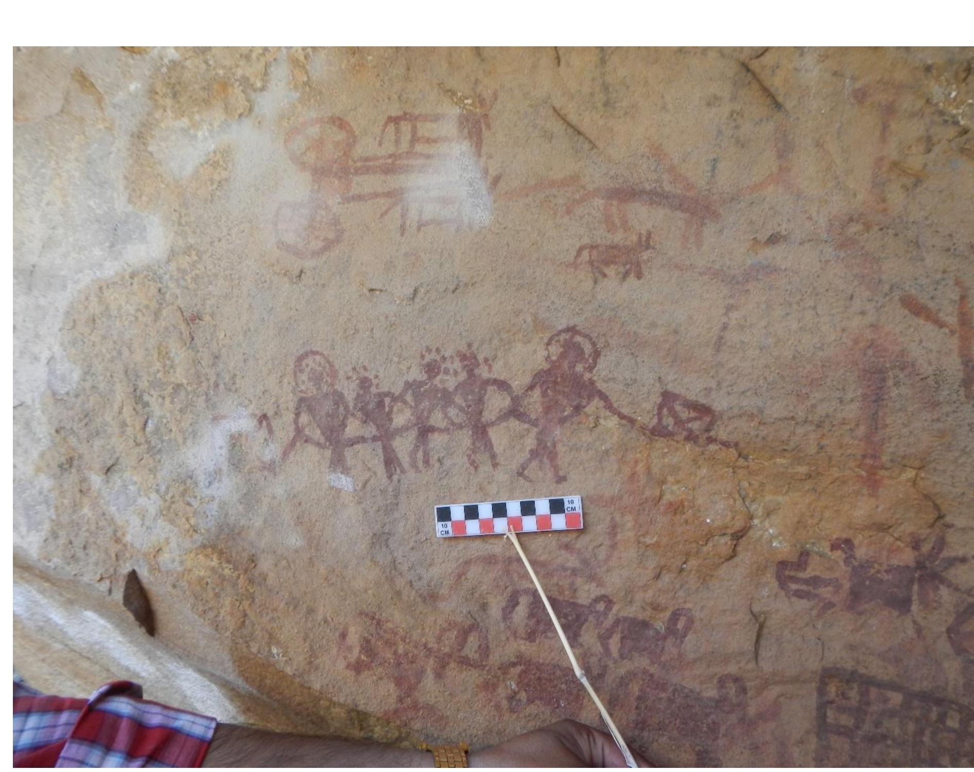 Fig. 2. Paficavrsni Viras in rock painting at Naldah, District Bundi, Rajasthan. 