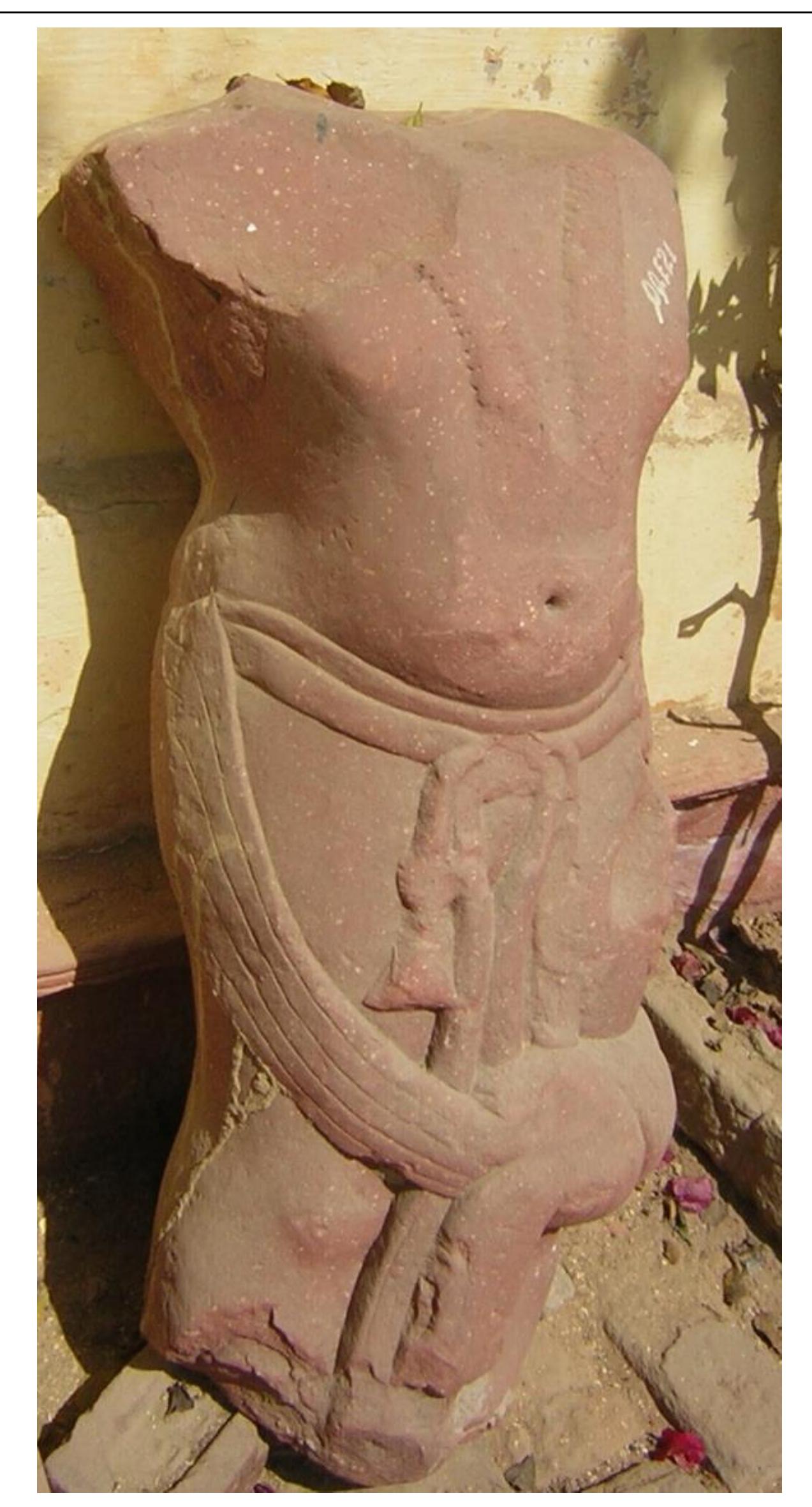 Fig. 8. Male torso from Mora, Mathura (M.M. No. E 21) 