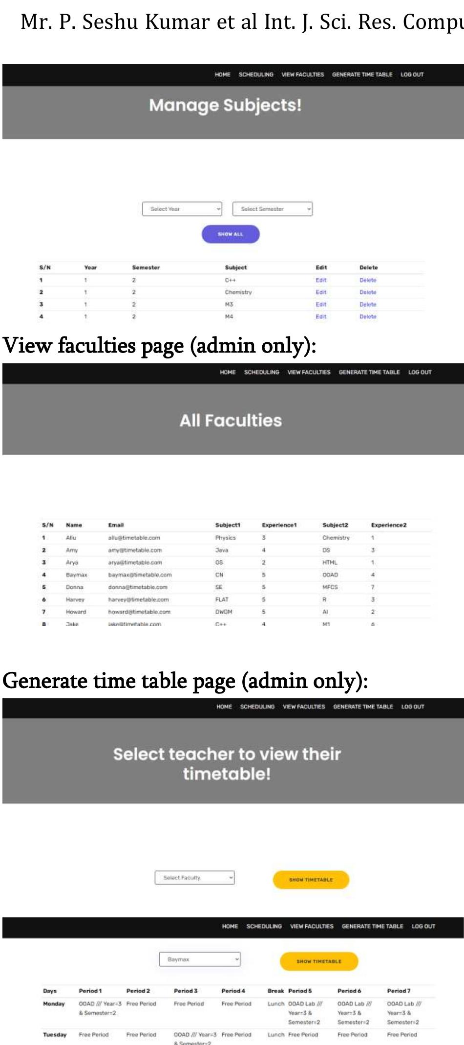 (PDF) Teacher Automatic Time Table Software Generation System Using Python