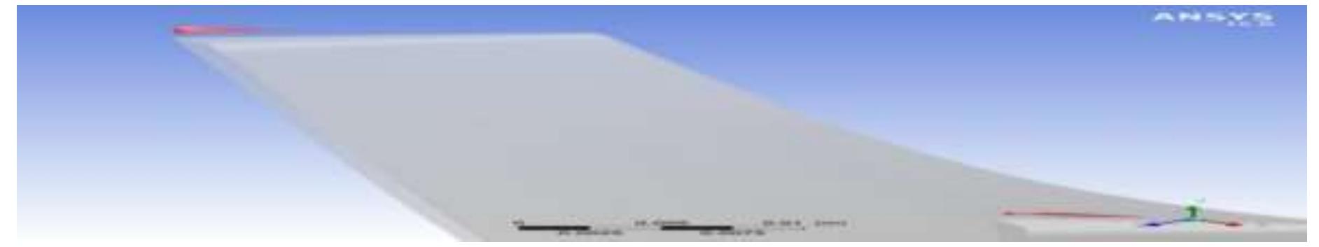 Figure 10: Isosurface at 95% of Proudman Sound Power  4.7. Noise Sources  Broadband noise model is derived from Proudman's formula (see expression Proudman Sound Power Exp), which predicts overall sound power. Associated variable (Proudman Sound Power) is evaluated on the entire domain, allowing visualization of isosurfaces that can be used to locate the portion of the flow that is responsible for noise generation.Note that this model predicts overall noise levels, not at a specific observer location.