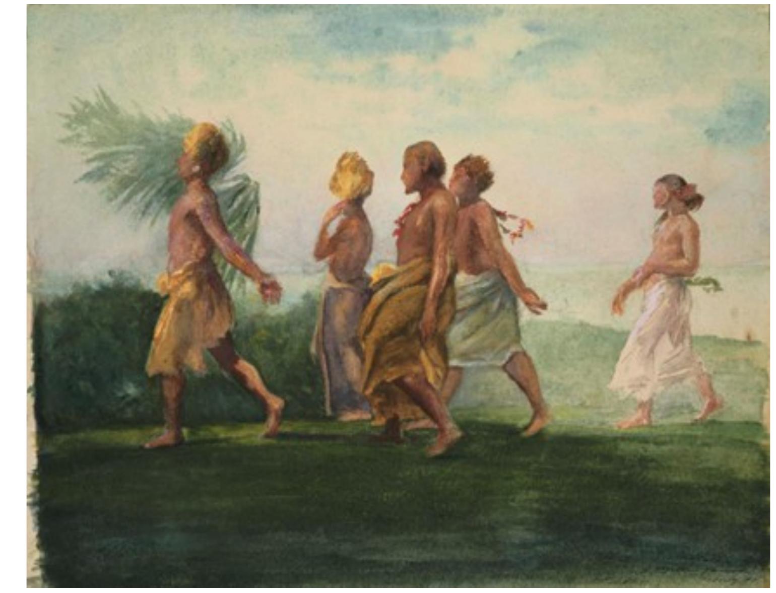 to a Great Conference. Evening. Samoa’. Except none of the ‘chiefesses’ seem 