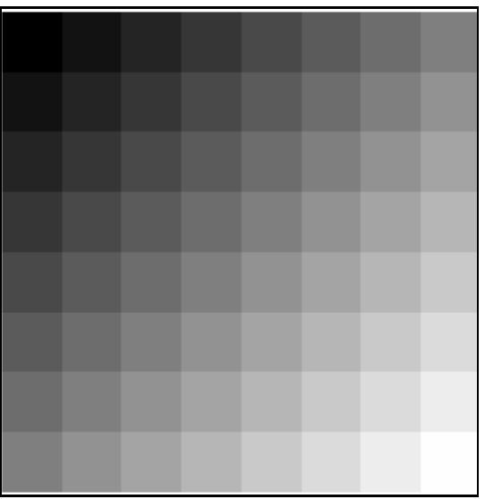Figure 2 - Image and Its Matrix, Matrix and Its Image