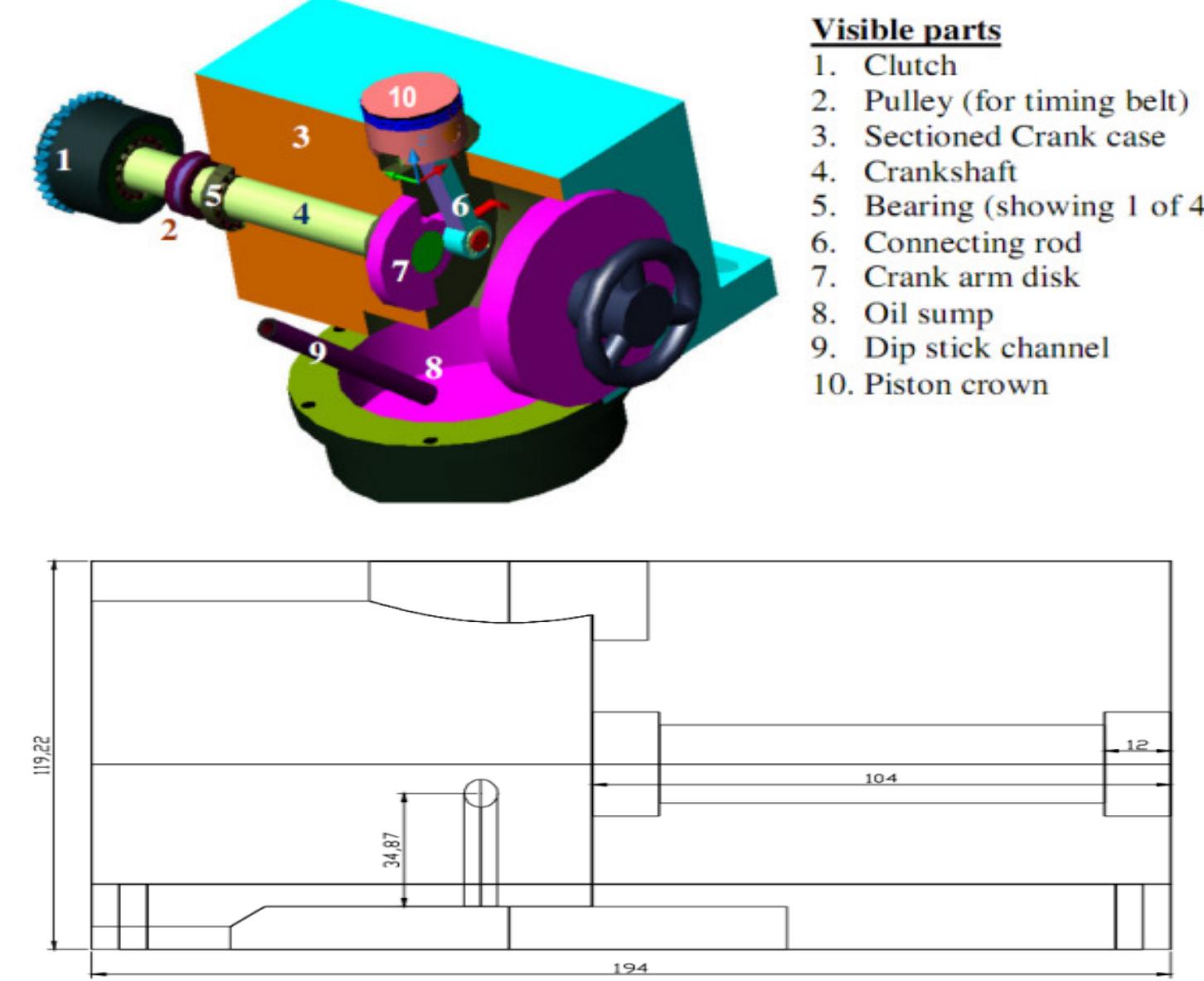 Engine Design Geometry Figure 11 - from A Shell Eco-Marathon Concept Car Engine