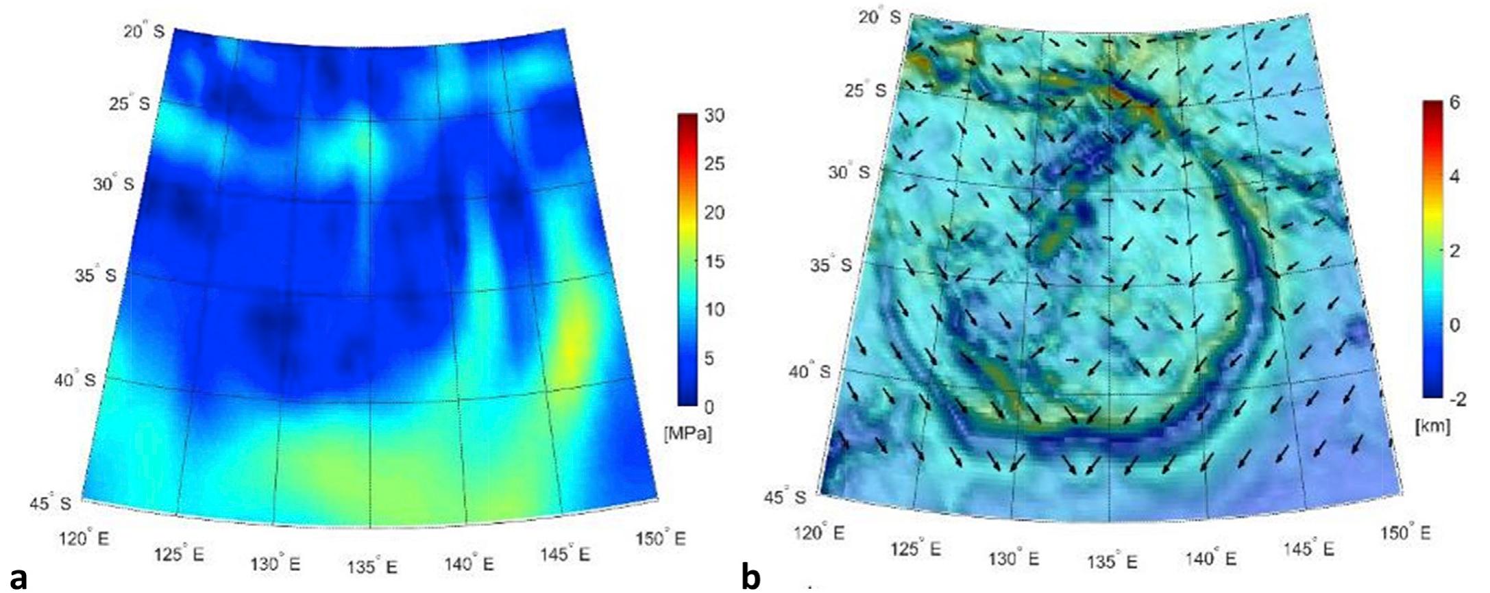 Body Force Vector Regional maps of (a) the body-force vector intensity and (b)